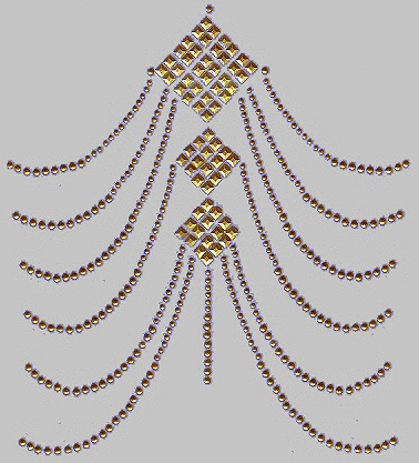 Swoop nailhead design (pack of 5)