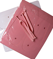 Adult flip flops size large pink