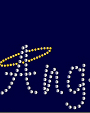 Angel rhinestud design (pack of 10)