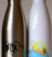 Stainless steel bowling pin bottles