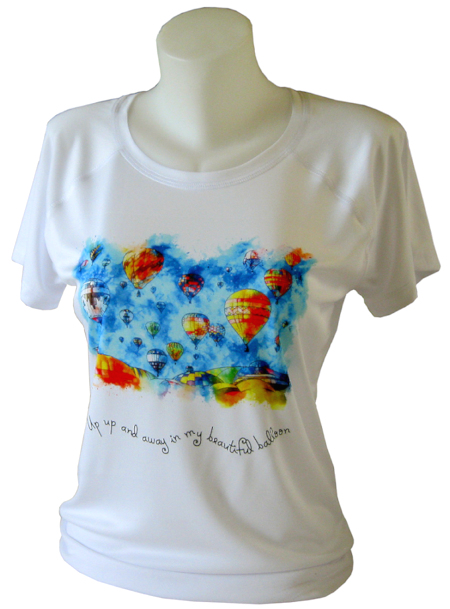 Vapor ladyfit Solar t-shirt white