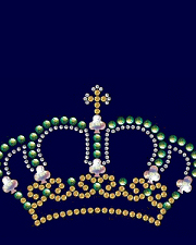 Crown nailhead and rhinestone design (pack of 5)