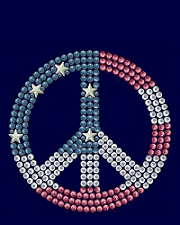 Peace stud design (pack of 10)
