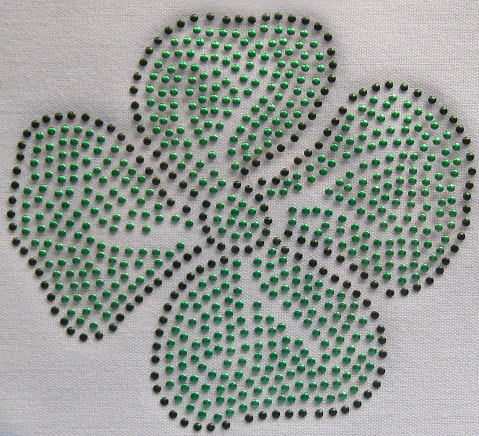 Irish four leaf clover nailhead design (pack of 5)