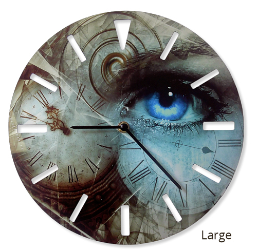 Aluminium clocks complete with works