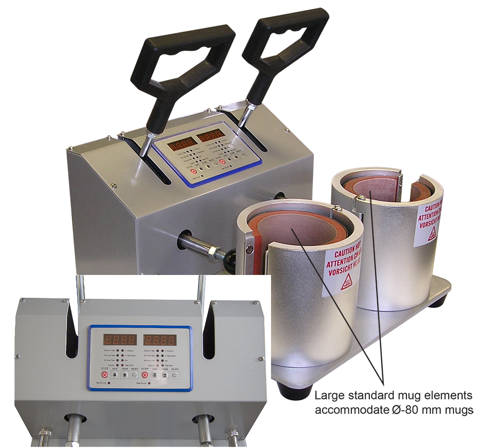 Studio double mug press for 10oz and 11oz mug