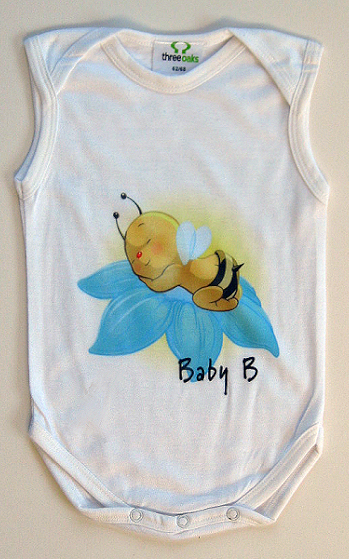 Three Oaks sleeveless babygro