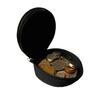 Round coin purse