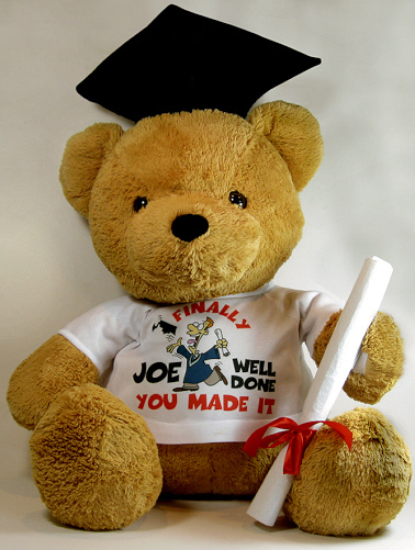 Crazy Critter Eddie Graduate bear giant size