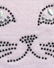 Cat face nailhead design (pack of 10)