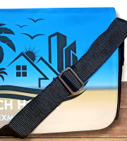 Image bag medium black with detachable flap