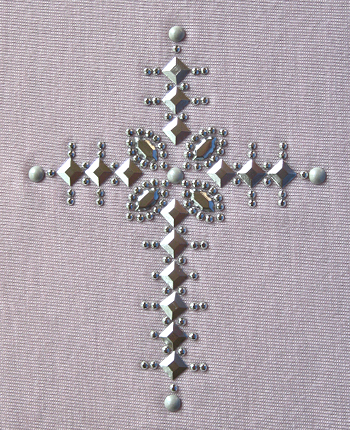 Cross nailhead and rhinestud design (pack of 20)