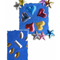 Rhinestud and nailhead hearts, stars and shapes