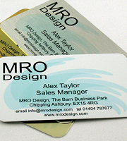 Aluminium business card