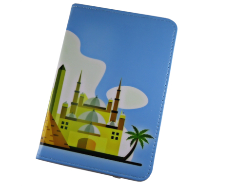 Faux leather passport holder