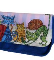 Pencil case/make up bag blue