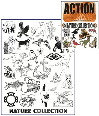 Action Illustrated Nature Clipart