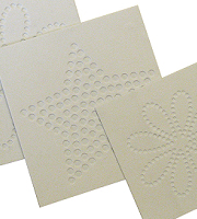 Sticky flock rhinestone template material