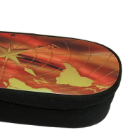 Oval shaped pencil case black