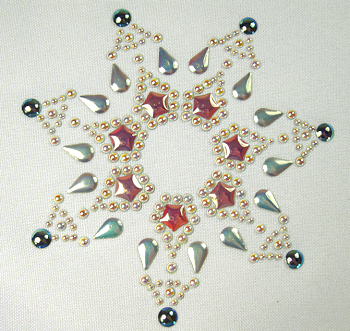 Star flower nailhead design (pack of 5)