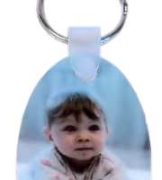 Unisub aluminium keyring oval