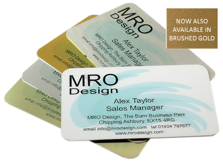 Aluminium business card