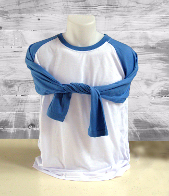 Sublimshirt bicolour long sleeved blue