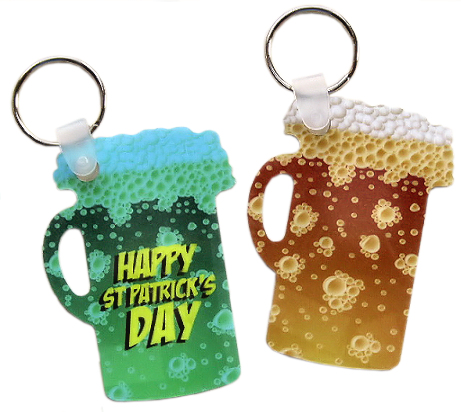 Unisub aluminium keyring beer glass