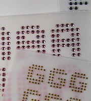 Alphabet sheet large rhinestuds