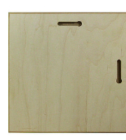ChromaLuxe maple natural wood plaque 203 x 203 mm