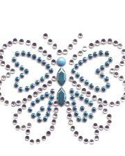 Butterfly rhinestone and rhinestud design (pack of 10)