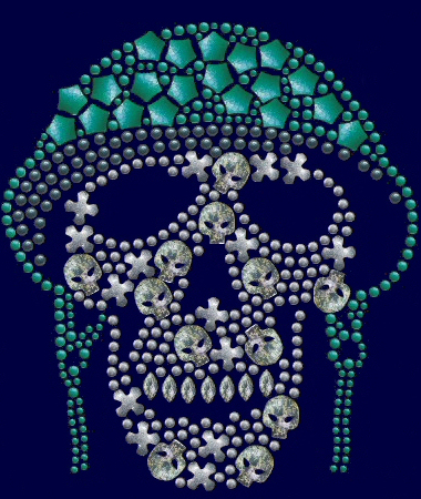 Soldier skull stud design (pack of 5)