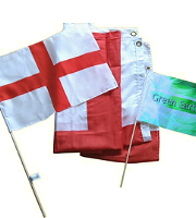 St George's hand waving flag