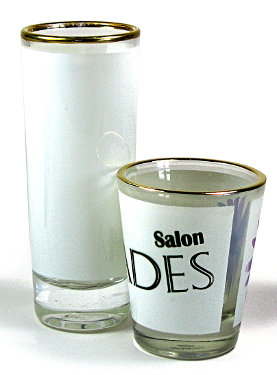 White 1.5 oz shot glass