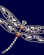 Dragonfly nailhead design (pack of 5)