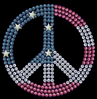 Peace stud design (pack of 10)