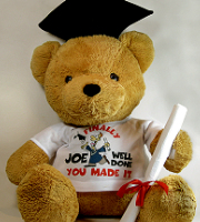 Crazy Critter Eddie Graduate bear giant size