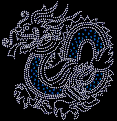 Dragon rhinestud design (pack of 5)