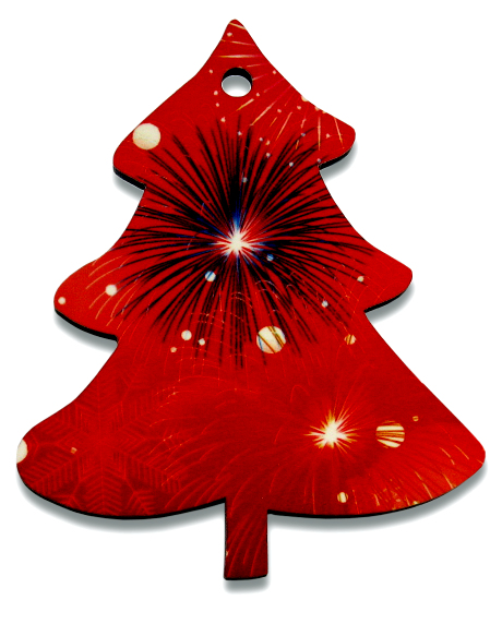 MDF Christmas tree ornament 