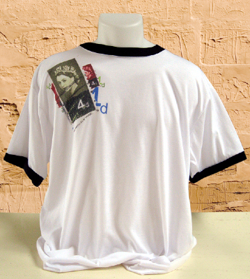 Vapor Ringer t-shirt white and black
