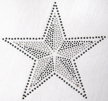 Star rhinestud design (pack of 5)