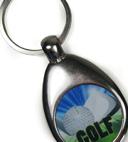 Golf marker keyring 