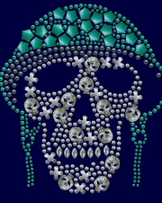 Soldier skull stud design (pack of 5)