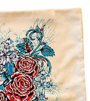 Square cotton cushion cover colour natural