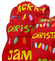 Santa sack cotton drill red 100 x 70 cm 