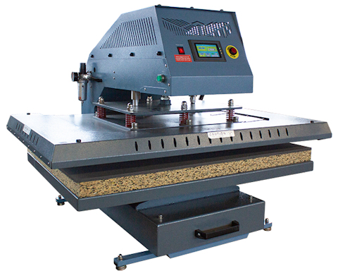 Adkins Omega 750v2 pneumatic single table press 80 cm x 110 cm
