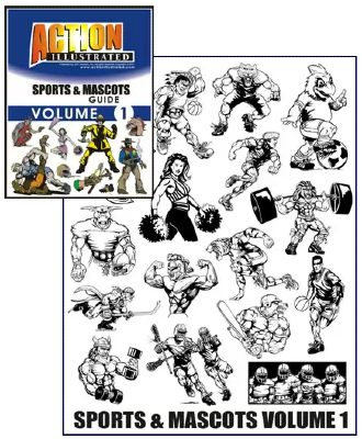 Action Illustrated Sports and Mascots Clipart Volume 1  