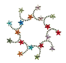 Star whirl nailhead design (pack of 20)