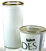 White 1.5 oz shot glass