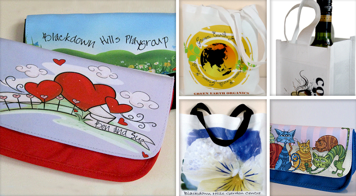 Pencil cases, wine totes, tote bags